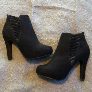 Lane Bryant Black Suede Booties